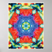 砂糖漬け運動コラージュ万華鏡のように千変万化するパターンポスター ポスター (正面)