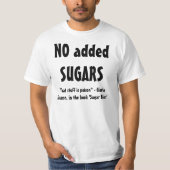 砂糖無し、小麦粉のワイシャツ無し Tシャツ (正面)