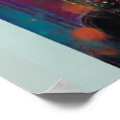 砂糖素晴らしスカル化粧 ポスター (角)