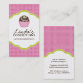 砂糖菓子の名刺のテンプレート 名刺 (正面/裏面)