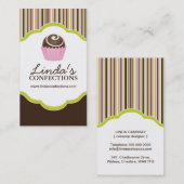 砂糖菓子の名刺のテンプレート 名刺 (正面/裏面)