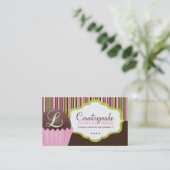 砂糖菓子の名刺のテンプレート 名刺 (スタンド正面)