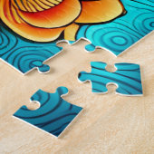 砂糖鮮やかスカル芸術 ジグソーパズル (側面)