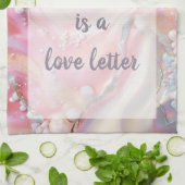 砂糖 – 白 キッチンタオル (折り畳み)