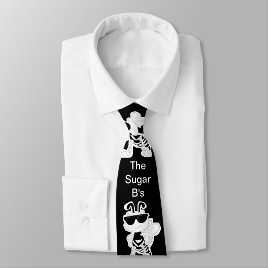 砂糖B黒、B及びWのロゴ ネクタイ (タイ)