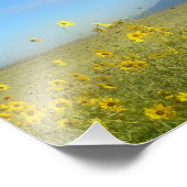 砂素晴らし砂丘，サンクレデクリスト，花 フォトプリント            (角)