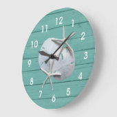 砂素朴ドルヒトデの壁時計 ラージ壁時計 (傾斜)