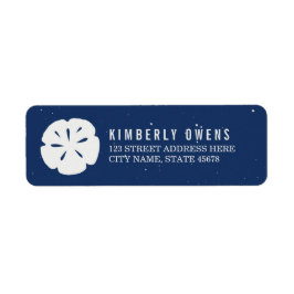 砂素朴ドル差出人住所ラベル/海軍 ラベル