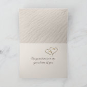 砂結婚のビーチハート カード (内部)