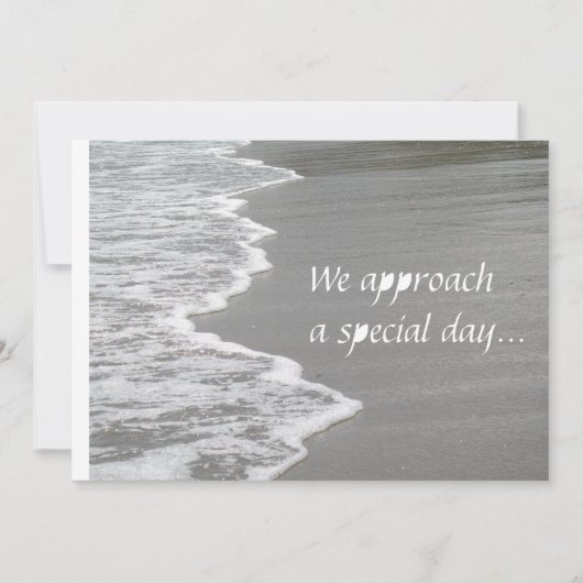 砂結婚の上…… 招待状 (正面)