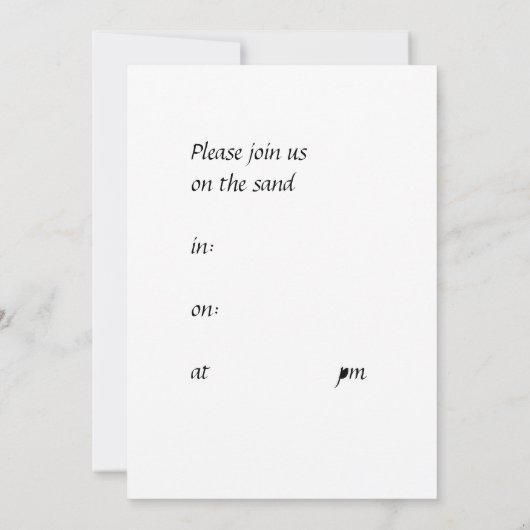 砂結婚の上…… 招待状 (裏面)