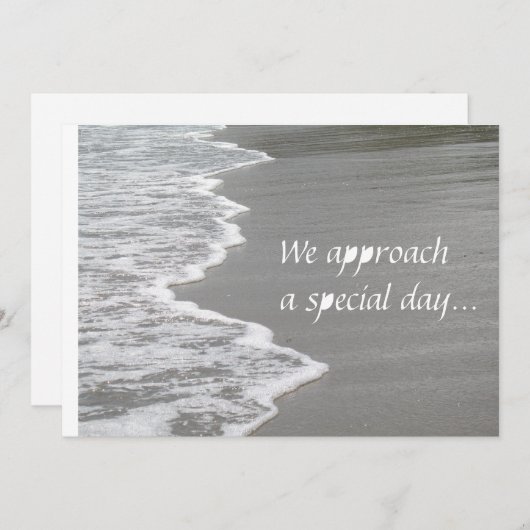 砂結婚の上…… 招待状 (正面/裏面)