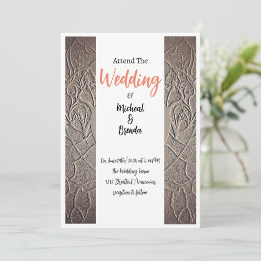 砂結婚の招待 招待状 (スタンド正面)