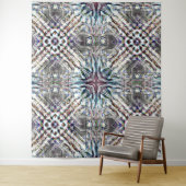 砂色の銀色の華やかな質感万華鏡のように千変万化するパターン タペストリー (インサイチュ)