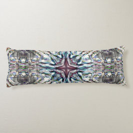 砂色の銀色の華やかな質感万華鏡のように千変万化するパターン ボディピロー