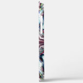 砂色の銀色の華やかな質感万華鏡のように千変万化するパターン Case-Mate iPhoneケース (裏面 / 左)