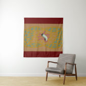 砂色パターン（の模様が）ある絵画 タペストリー (インサイチュ(横))