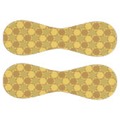 砂茶色の星の光学錯覚パターン ソフトボール (パネル)