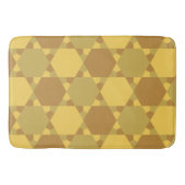 砂茶色の星の光学錯覚パターン バスマット (正面)