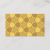 砂茶色の星の光学錯覚パターン 名刺 (正面)