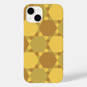 砂茶色の星の光学錯覚パターン Case-Mate iPhone 14ケース