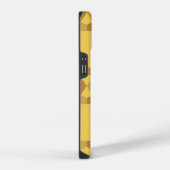 砂茶色の星の光学錯覚パターン iPhoneケース (右側面)