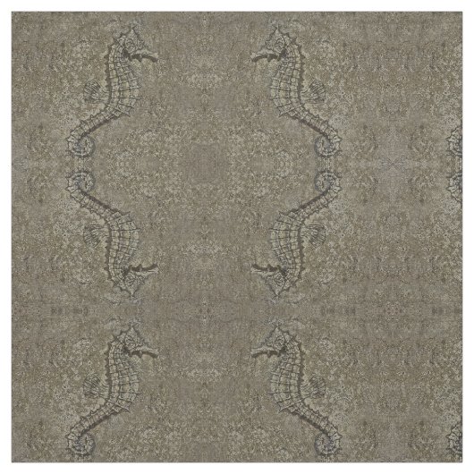 砂質加工のシーホース写真 ファブリック (見本)