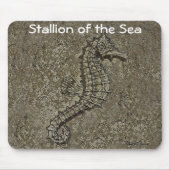 砂質加工のシーホース写真 マウスパッド (正面)