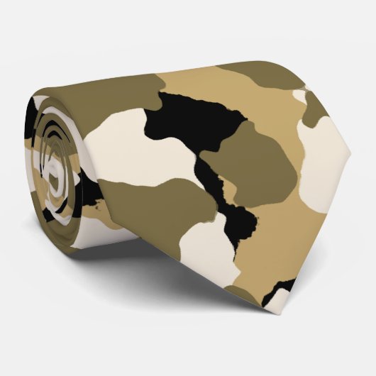 砂迷彩模様 ネクタイ (ロール)