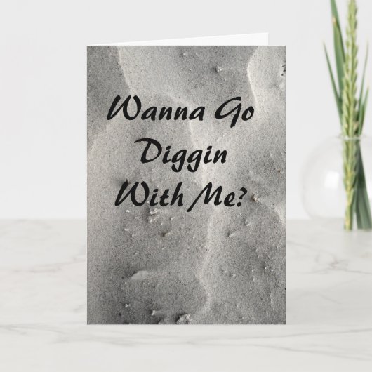 砂遊びしよう！（メッセージカード） カード (正面)