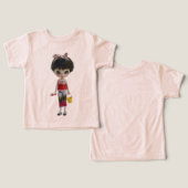 砂遊び トッドラーTシャツ 3T歳用 (デザイン正面&裏面)