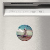 砂鍵ライトハウスフロリダラウンドマグネット マグネット (インサイチュ (食洗機))