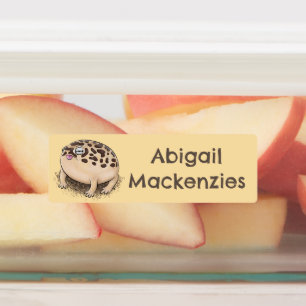 砂降おもしろいりカエルのパーソナライズされた漫画 ラベル