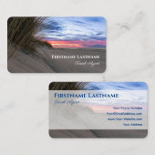 砂鮮やか砂丘ビーチサンセット海旅行代理店 名刺 (正面/裏面)