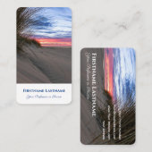 砂鮮やか砂丘ビーチサンセット海旅行代理店 名刺 (正面/裏面)