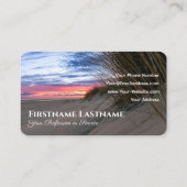 砂鮮やか砂丘ビーチサンセット海旅行代理店 名刺 (裏面)