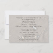 砂1お祝い命日 招待状 (裏面)