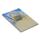 砂2からゴルフボールを打ち出すサンドウェッジ ノートブック (右側)