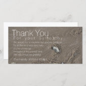 砂2モダン悔やみや弔慰ありがとうVFC サンキューカード (正面/裏面)