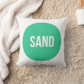 "砂"の粋で写実的な枕 クッション (ブランケット)