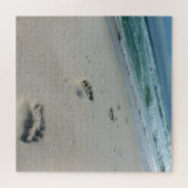 砂-ビーチ-の足跡20x20 - 676 PC ジグソーパズル (横)