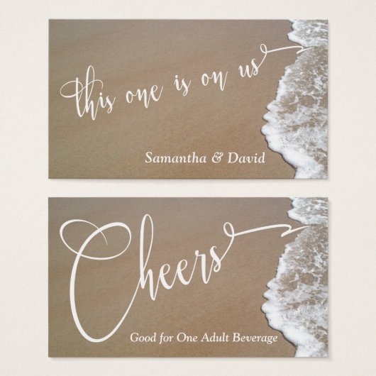 砂&フォームビーチフォトイベントバードリンクチケット2 (正面&裏面)