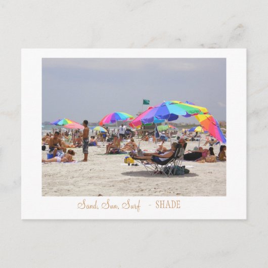 砂、日、サーフ、- SHADE ポストカード (正面)