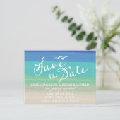 砂、海、シーグル |絵を描海の保存 案内ポストカード (スタンド正面)