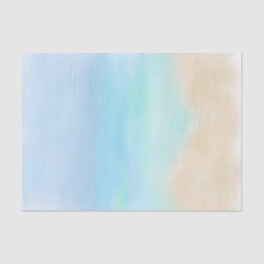 砂、海、空ビーチ 薄葉紙 (正面)