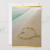 砂Invitation4で切り分けられるハート 招待状 (裏面)