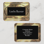 研がれるMarqueaバックスターの優れた専門の円形 名刺 (正面/裏面)