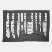 研修シェフ調理師レシピナイフ肉切り キッチンタオル (横)