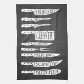 研修シェフ調理師レシピナイフ肉切り キッチンタオル (縦)