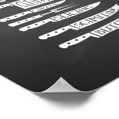 研修シェフ調理師レシピナイフ肉切り ポスター (角)